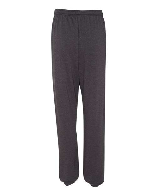 Bella + Canvas 3737 Unisex Sponge Fleece Long Scrunch Pant #color_DK GREY HEATHER