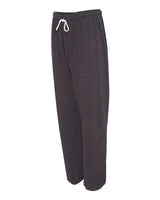 Bella + Canvas 3737 Unisex Sponge Fleece Long Scrunch Pant #color_DK GREY HEATHER