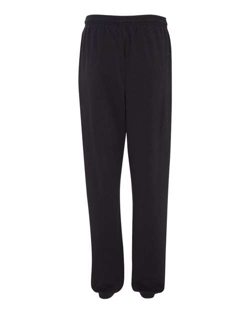 Bella + Canvas 3737 Unisex Sponge Fleece Long Scrunch Pant #color_BLACK