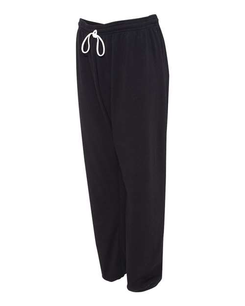 Bella + Canvas 3737 Unisex Sponge Fleece Long Scrunch Pant #color_BLACK