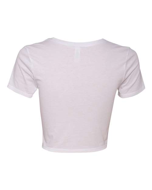 Bella + Canvas 6681 Ladies' Poly-Cotton Crop T-Shirt #color_WHITE