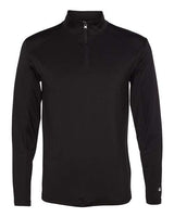 Badger 4280 Lightweight Quarter-Zip Pullover #color_Black