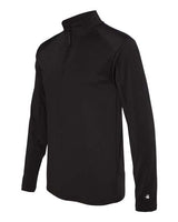 Badger 4280 Lightweight Quarter-Zip Pullover #color_Black