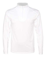 Badger 4280 Lightweight Quarter-Zip Pullover #color_White