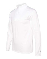 Badger 4280 Lightweight Quarter-Zip Pullover #color_White
