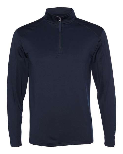 Badger 4280 Lightweight Quarter-Zip Pullover #color_Navy