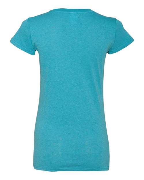 J America JA8138 Ladies' Glitter T-Shirt #color_MAUI BLUE