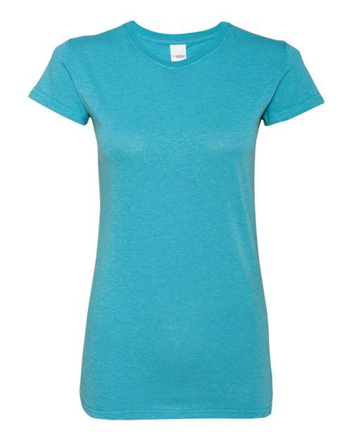J America JA8138 Ladies' Glitter T-Shirt #color_MAUI BLUE