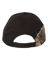 Kati LC4BW Licensed Camo with Barbed Wire Embroidery Cap #color_Black/ Realtree AP