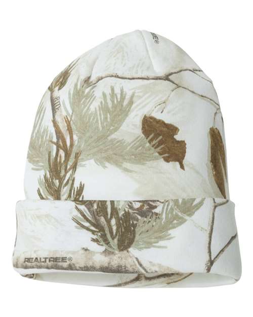 ""Kati LCB12 12" Licensed Camo Cuffed Beanie" #color_White Realtree AP"