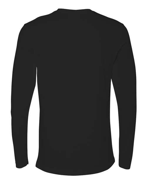 Next Level N3601 Men's Cotton Long-Sleeve Crew #color_BLACK