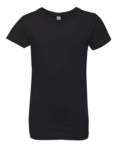 Next Level N3710 Youth Girls Princess T-Shirt #color_BLACK