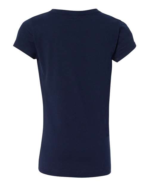 Next Level N3710 Youth Girls Princess T-Shirt #color_MIDNIGHT NAVY