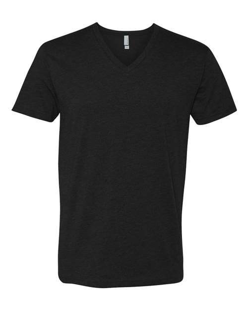 Next Level 6240 Men's CVC V-Neck T-Shirt #color_BLACK