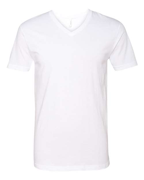 Next Level 6240 Men's CVC V-Neck T-Shirt #color_WHITE