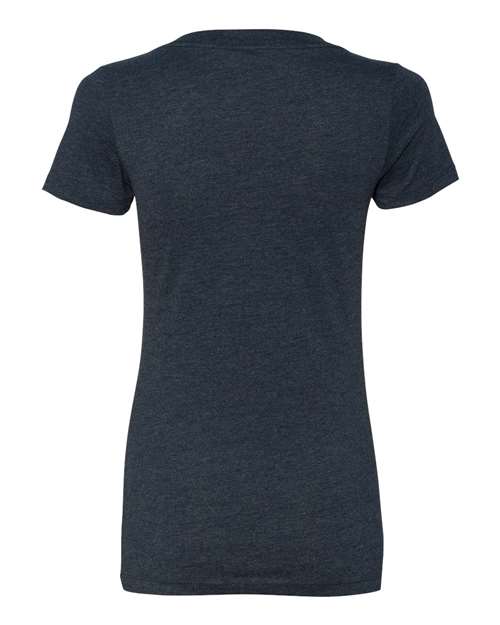 Next Level 6640 Ladies' CVC Deep V-Neck T-Shirt #color_MIDNIGHT NAVY