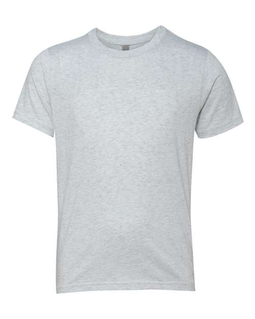 Next Level N6310 Youth Triblend Crew #color_HEATHER WHITE