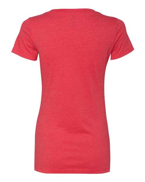 Next Level 6640 Ladies' CVC Deep V-Neck T-Shirt #color_RED