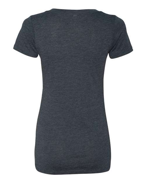 Next Level 6740 Ladies' Triblend Deep V #color_VINTAGE NAVY