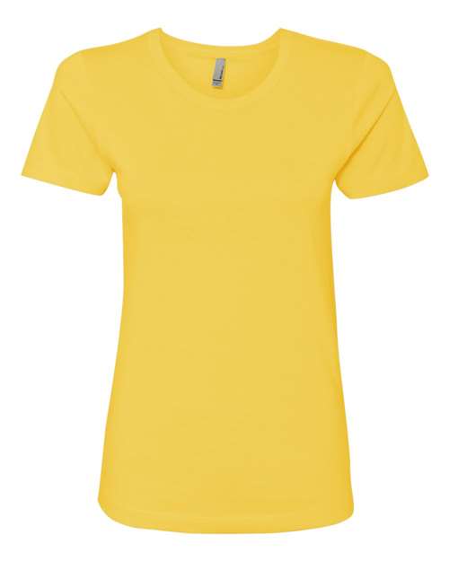 Next Level N3900 Ladies' Boyfriend T-Shirt #color_VIBRANT YELLOW