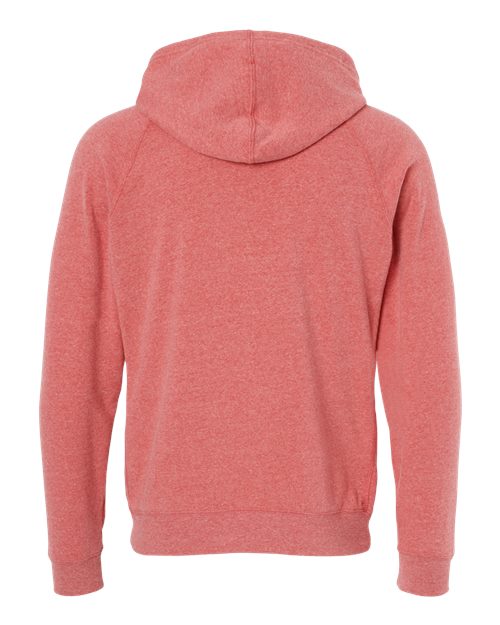 Independent Trading Co. PRM33SBP Special Blend Raglan Hooded Sweatshirt #color_Pomegranate