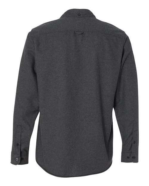 Burnside BU8200 Men's Solid Flannel Shirt #color_CHARCOAL