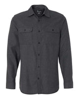 Burnside BU8200 Men's Solid Flannel Shirt #color_CHARCOAL
