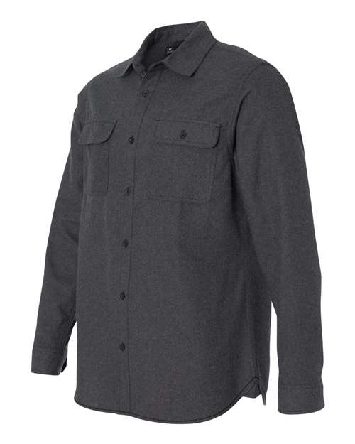 Burnside BU8200 Men's Solid Flannel Shirt #color_CHARCOAL