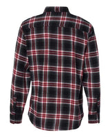 Burnside B8210 Men's Plaid Flannel Shirt #color_RED