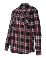 Burnside B8210 Men's Plaid Flannel Shirt #color_RED