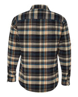Burnside B8210 Men's Plaid Flannel Shirt #color_DARK KHAKI