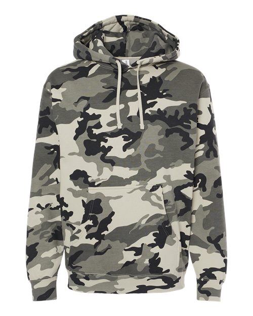 Independent Trading Co. IND4000 Heavyweight Hooded Sweatshirt #color_Snow Camo