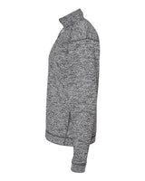 J America JA8614 Adult Cosmic Poly Fleece Quarter-Zip #color_CHARCOAL FLECK