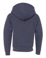 Jerzees 996Y Youth NuBlend Fleece Pullover Hooded Sweatshirt #color_VIN HTR NAVY