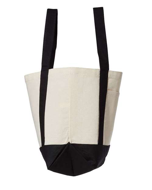 Liberty Bags 8867 Seaside Cotton Canvas Tote #color_BLACK