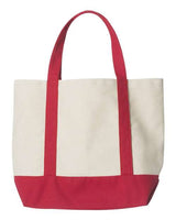 Liberty Bags 8867 Seaside Cotton Canvas Tote #color_RED