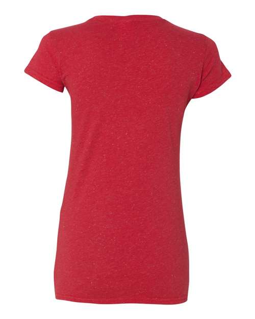 J America JA8138 Ladies' Glitter T-Shirt #color_RED