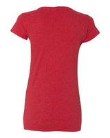J America JA8138 Ladies' Glitter T-Shirt #color_RED