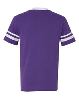 Augusta Sportswear 360 Adult Sleeve Stripe Jersey #color_PURPLE/ WHITE