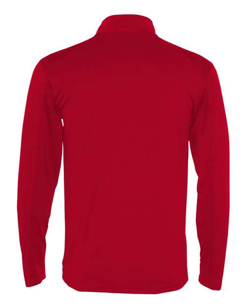 Badger 4280 Lightweight Quarter-Zip Pullover #color_Red
