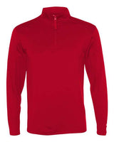 Badger 4280 Lightweight Quarter-Zip Pullover #color_Red