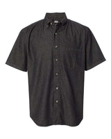 Sierra Pacific 0211 Denim Short Sleeve Shirt #color_Black Denim
