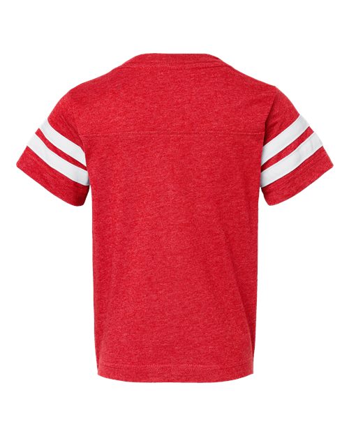 LAT 6137 Youth Football Fine Jersey T-Shirt #color_VN RED/ BLD WHT