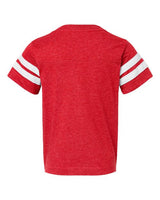 LAT 6137 Youth Football Fine Jersey T-Shirt #color_VN RED/ BLD WHT