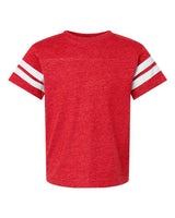 LAT 6137 Youth Football Fine Jersey T-Shirt #color_VN RED/ BLD WHT