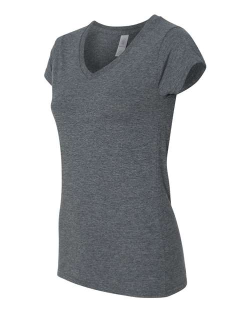 Gildan G64VL Ladies' SoftStyle  Fitted V-Neck T-Shirt #color_DARK HEATHER