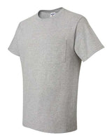 Jerzees 29P Adult DRI-POWER ACTIVE Pocket T-Shirt #color_ATHLETIC HEATHER