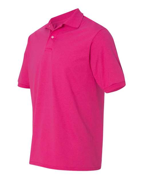 Jerzees 437 Adult SpotShield Jersey Polo #color_CYBER PINK