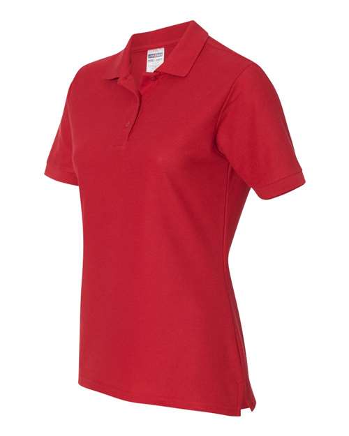 Jerzees 537WR Ladies' Easy Care Polo #color_TRUE RED