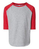 Rabbit Skins RS3330 Toddler Baseball T-Shirt #color_VN HTHR/ VN RED